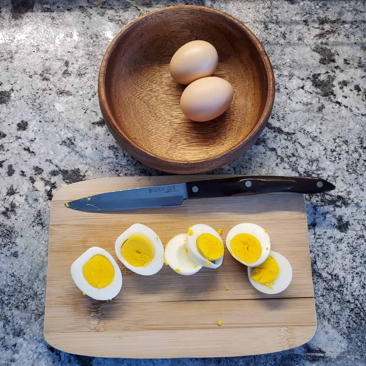 hard boiled farm fresh eggs