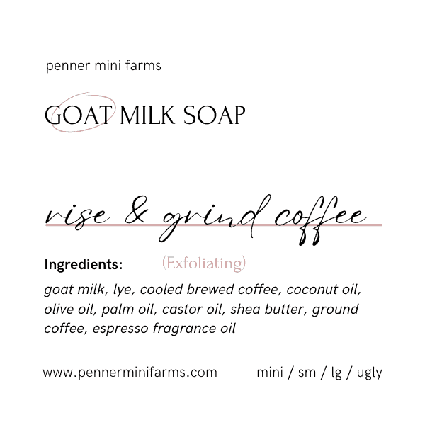 Rise & Grind Coffee Exfoliating Goat Milk Soap